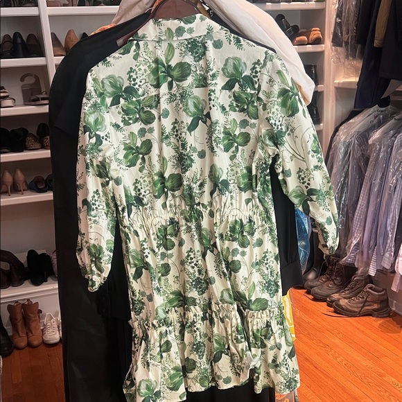 Cara Cara Green Floral Mini Dress - Picture 4 of 4